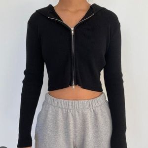Black Brandy Melville Arden Hoodie